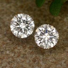 0.07 ctw White Diamond Gemstones, Diamond Gems in Diamond-Cut Shape for Sale.
