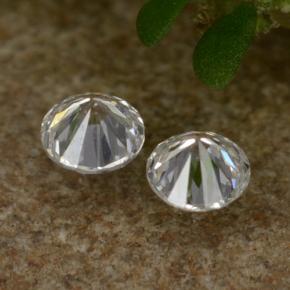 Diamond Gemstones in 2.1 mm Size for Sale, Diamond Stones in White Color