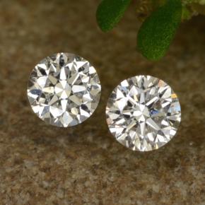 0.07 ctw White Diamond Gemstones, Diamond Gems in Diamond-Cut Shape for Sale.