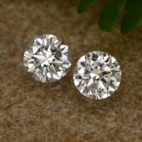 0.07 ctw White Diamond Gemstones, Diamond Gems in Diamond-Cut Shape for Sale.