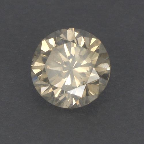 0.13 ct Brown Diamond Stone, Natural Diamond in Diamond-Cut Shape for Sale