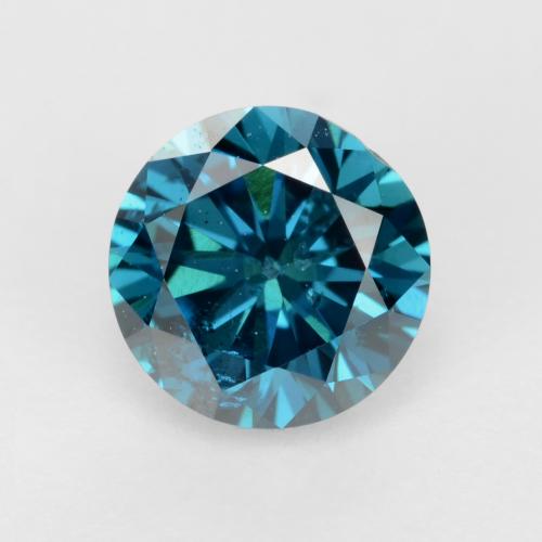 0.42 ct Blue Diamond Gemstone, Diamond Gem in Diamond-Cut Shape for Sale.