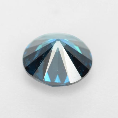 Diamond Gemstone in 4.8 mm Size for Sale, Diamond Stone in Intense Silver Aqua-Blue Color