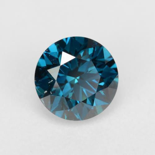 0.35 ct Blue Diamond Stone, Natural Diamond in Diamond-Cut Shape for Sale