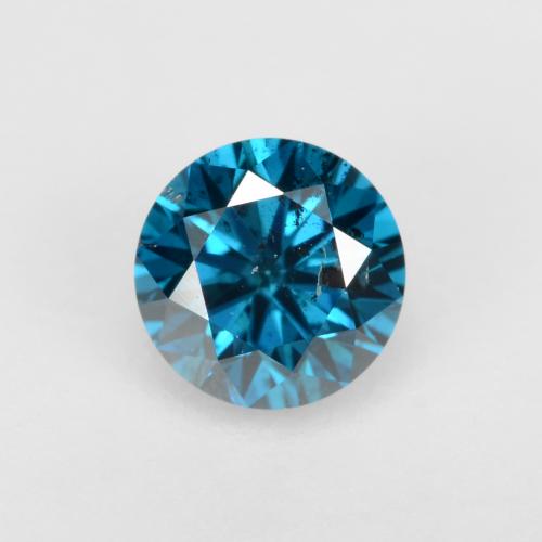 0.3 carat Round 4.04 mm Blue Diamond Gemstone