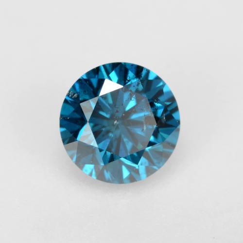 0.26 ct Blue Diamond Stone, Natural Diamond in Diamond-Cut Shape for Sale