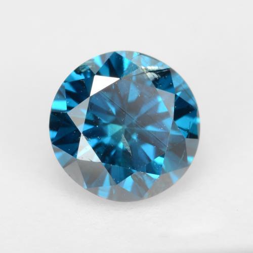 0.32 ct Blue Diamond Stone, Natural Diamond in Diamond-Cut Shape for Sale