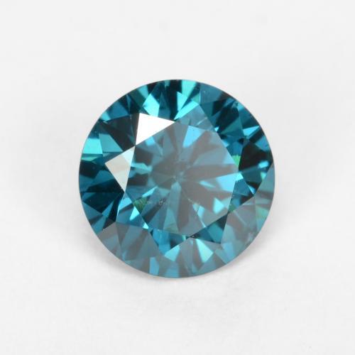 0.30 ct Turquoise Diamond Stone, Natural Diamond in Diamond-Cut Shape for Sale