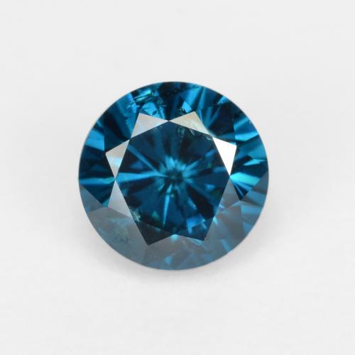 0.28 ct Blue Diamond Gemstone, Diamond Gem in Diamond-Cut Shape for Sale.