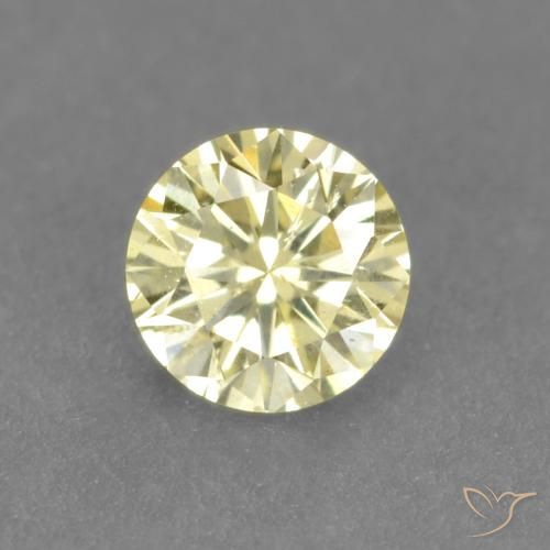 Jaune citron Diamant gemme - 0.2ct Diamant de coupe (ID: 543898)
