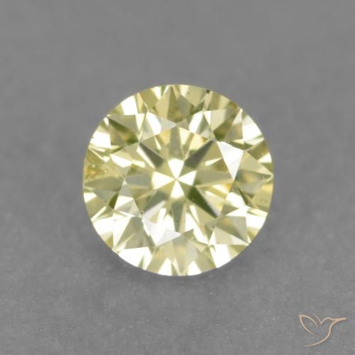 0.17 ct Yellow Diamond, 3.5 mm Diamond Cut From Brazil, Photo A