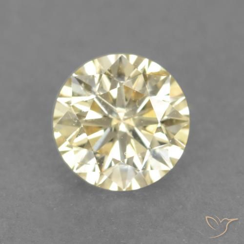0,18ct Taglio brillante dorato Diamante dal Brasile, Dimension 3,6mm, Natural non trattati Gemstone, VS Clarity, 1 piece Diamante in Giallo chiaro Color, Mohs Hardness of 10 - 10 adatto per gioielli da indossare ogni giorno, Photo A