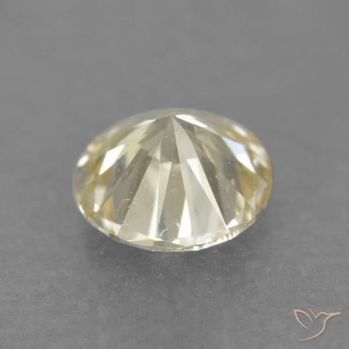 Diamond Gemstone in 3.5 mm (calibrated) Size for Sale, Diamond Stone in Light Yellow Color