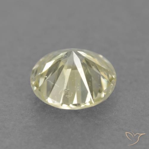 Diamond Gemstone in 3.5 mm (calibrated) Size for Sale, Diamond Stone in Light Yellow Color