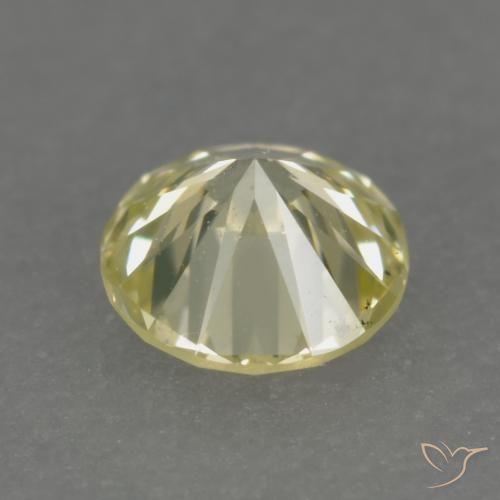 Diamond Gemstone in 3.8 mm Size for Sale, Diamond Stone in Lemon Yellow Color