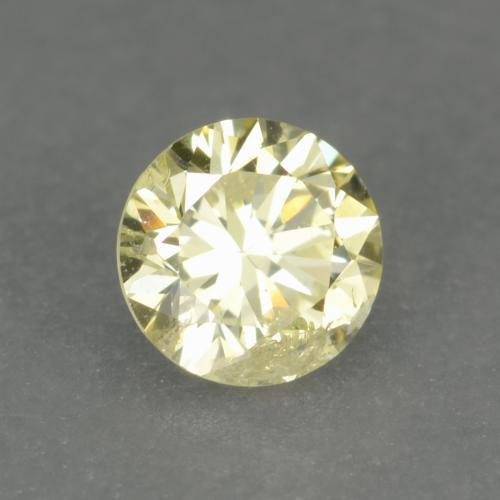0.15 ct Yellow Diamond Stone, Natural Diamond in Diamond-Cut Shape for Sale