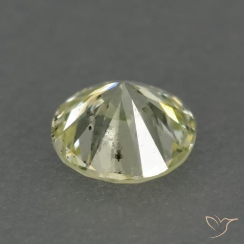 Diamond Gemstone in 3.5 mm (calibrated) Size for Sale, Diamond Stone in Medium-Light Yellow Color
