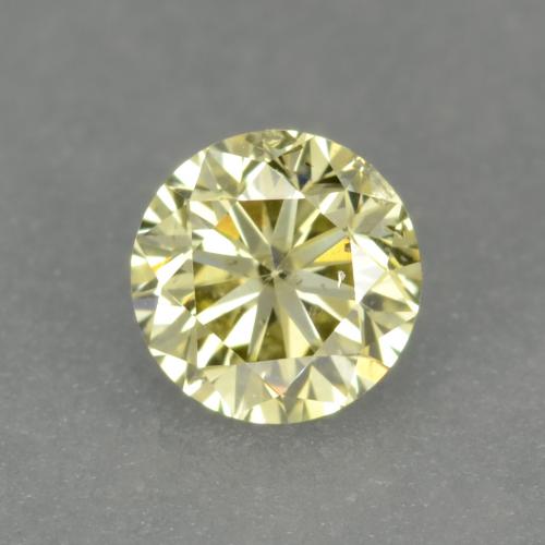 Jaune citron Diamant gemme - 0.2ct Diamant de coupe (ID: 543914)