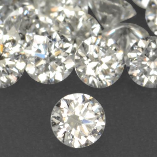 0.02 ct White Diamond Stone, Natural Diamond in Diamond-Cut Shape for Sale