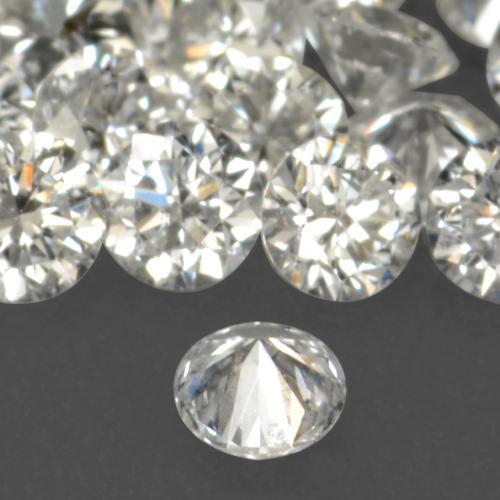 Diamond Gemstone in 1.7 mm (calibrated) Size for Sale, Diamond Stone in Warm White Color