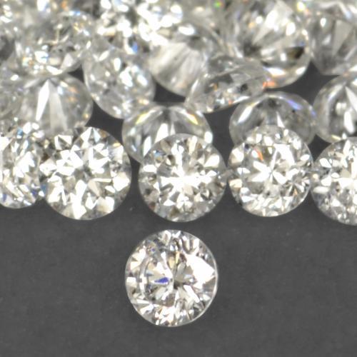0.01 ct White Diamond Stone, Natural Diamond in Diamond-Cut Shape for Sale
