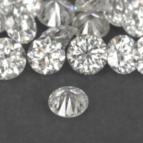 Diamond Gemstone in 1.5 mm Size for Sale, Diamond Stone in Warm White Color