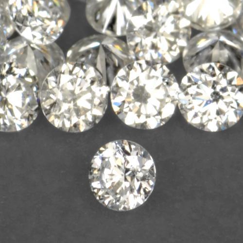 0.02 ct White Diamond Stone, Natural Diamond in Diamond-Cut Shape for Sale