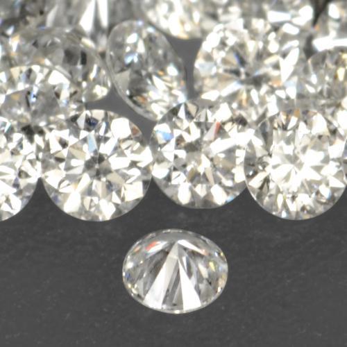 Diamond Gemstones in 1.7 mm Size for Sale, Diamond Stones in Warm White Color
