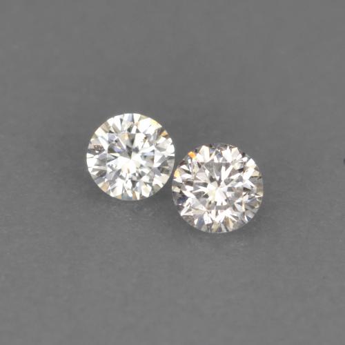 0.03 ctw White Diamond Gemstones, Diamond Gems in Diamond-Cut Shape for Sale.