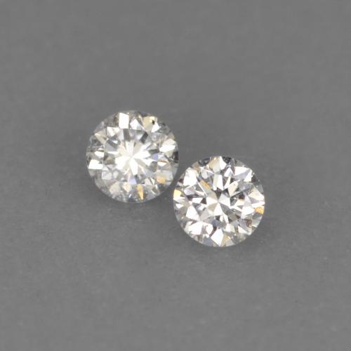 0.02 ctw White Diamond Gemstones, Diamond Gems in Diamond-Cut Shape for Sale.