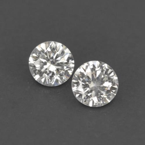 0.04 ctw White Diamond Gemstones, Diamond Gems in Diamond-Cut Shape for Sale.