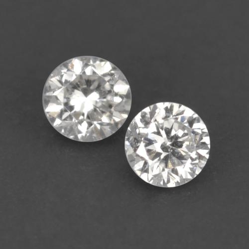0.03 ctw White Diamond Gemstones, Diamond Gems in Diamond-Cut Shape for Sale.