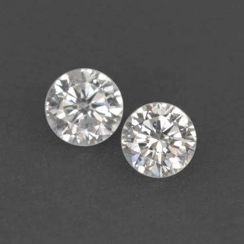 0.03 ctw White Diamond Gemstones, Diamond Gems in Diamond-Cut Shape for Sale.