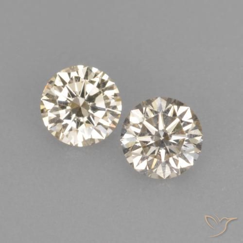 0.26 ct Yellow Diamond, 3.3 mm Diamond Cut From India, Photo A