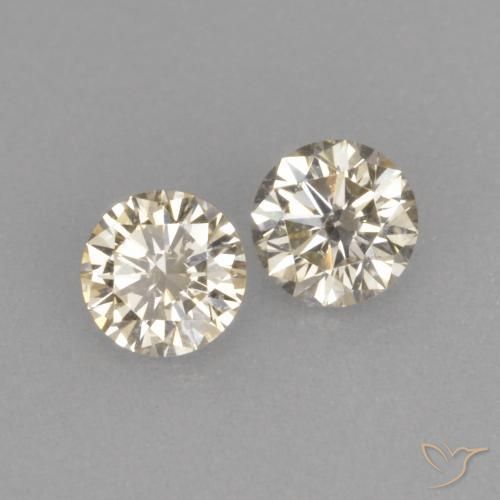 0.26 ctw Golden Diamond Stones, Natural Diamond in Diamond-Cut Shape for Sale