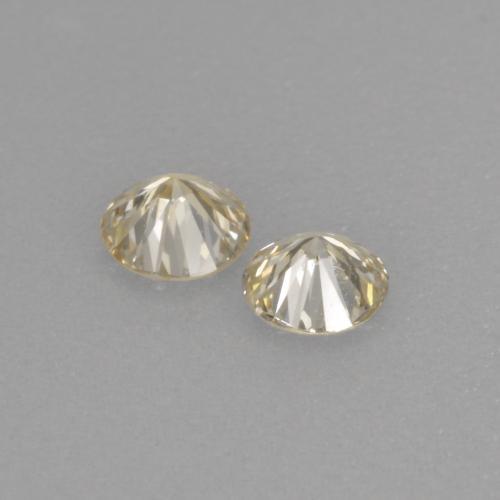 Diamond Gemstones in 3 mm (calibrated) Size for Sale, Diamond Stones in Champagne Color