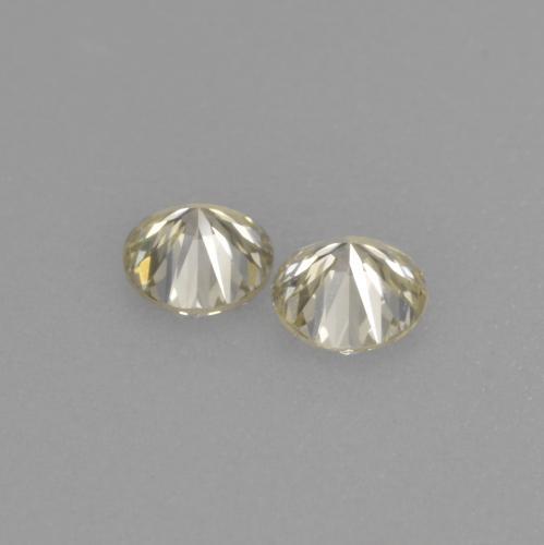 Diamond Gemstones in 3.3 mm Size for Sale, Diamond Stones in Champagne Color