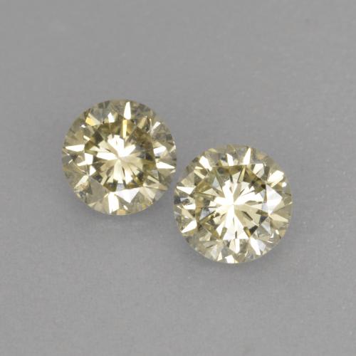 0.41 ctw Golden Diamond Stones, Natural Diamond in Diamond-Cut Shape for Sale