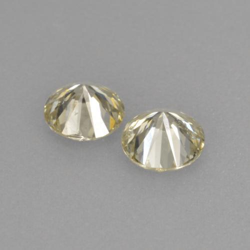 Diamond Gemstones in 3.7 mm Size for Sale, Diamond Stones in Champagne Color