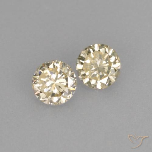 0.31 ct Yellow Diamond, 3.4 mm Diamond Cut From India, Photo A