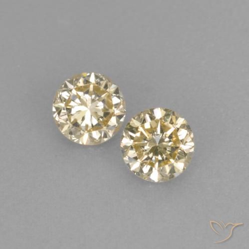 0.31 ctw Golden Diamond Stones, Natural Diamond in Diamond-Cut Shape for Sale