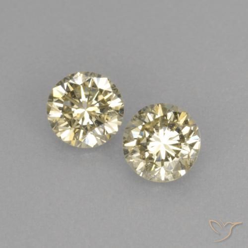 0.37ctw Natural Champagne Diamond, Round, VVS-VS