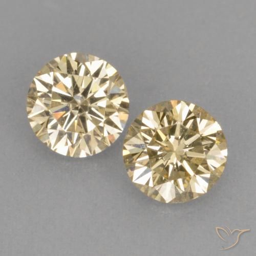 0.51 ct Yellow Diamond, 4 mm Diamond Cut From India, Photo A