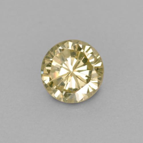 0.11 ct Golden Diamond Stone, Natural Diamond in Diamond-Cut Shape for Sale