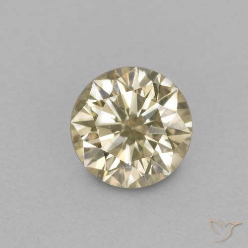 Diamante Taglio brillante da 0,14 ct dall'India, dimensione 3,3mm, purezza VVS-VS, pietra preziosa naturale non trattati, Diamante 1pc in colore Color champagne, durezza Mohs di 10 - 10 adatto per gioielli da indossare ogni giorno, Photo A