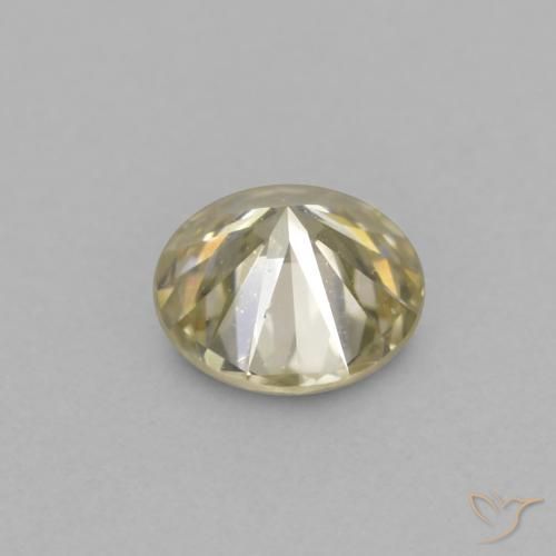 Diamond Gemstone in 3.3 mm Size for Sale, Diamond Stone in Champagne Color
