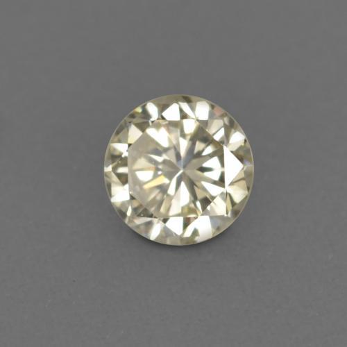 0.08 ct Golden Diamond Stone, Natural Diamond in Diamond-Cut Shape for Sale