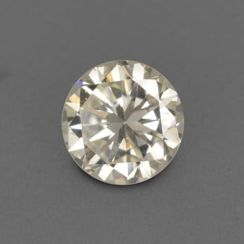 0.13 ct Golden Diamond Stone, Natural Diamond in Diamond-Cut Shape for Sale