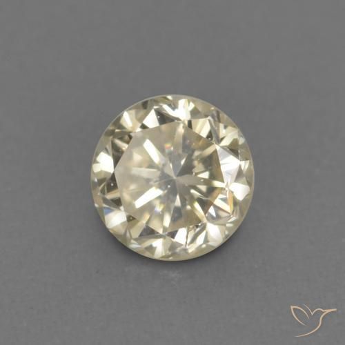 0.14 ct Golden Diamond Stone, Natural Diamond in Diamond-Cut Shape for Sale
