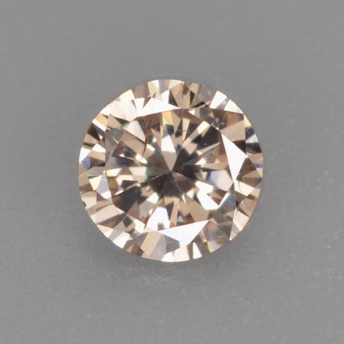 0.20 ct Golden Diamond Gemstone, Diamond Gem in Diamond-Cut Shape for Sale.